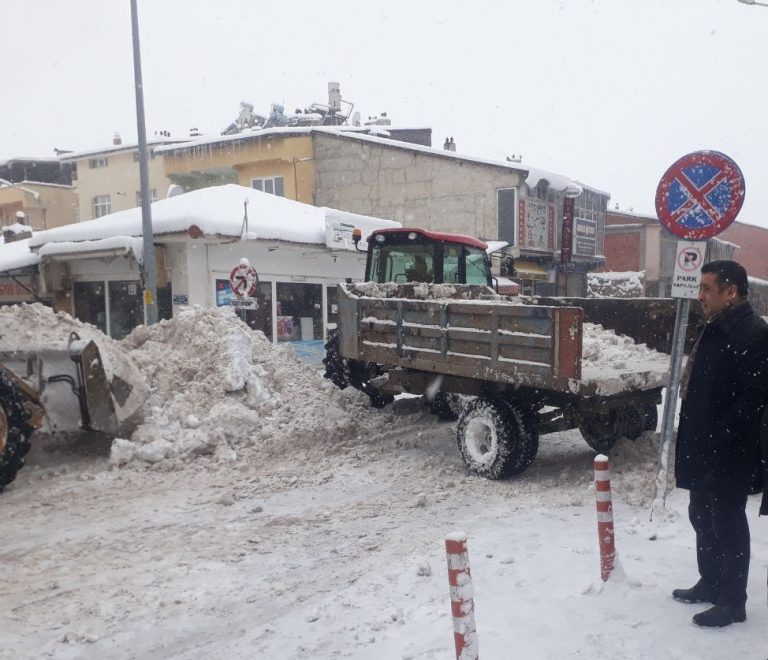 TERCAN’DA KAR MESAİSİ