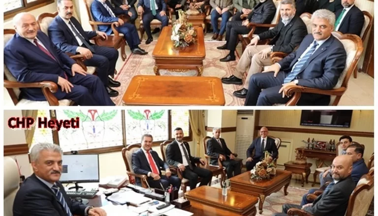 ERZİNCAN VALİSİ  MAKAS SİYASİLERİ AĞIRLADI