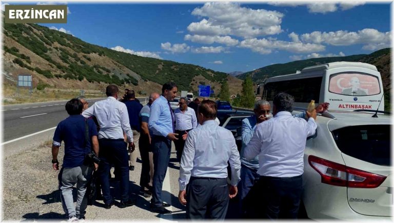 KILIÇDAROĞLU’NUN  ERZİNCAN KONVOYUNDA  TRAFİK KAZASI 4 YARALI