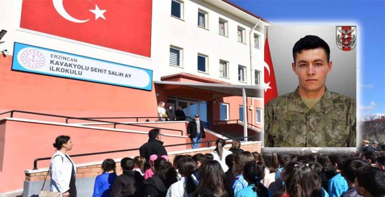 ERZİNCANLI ŞEHİT SALİH AY’IN OKUDUĞU OKULADA ADI YAŞIYACAK