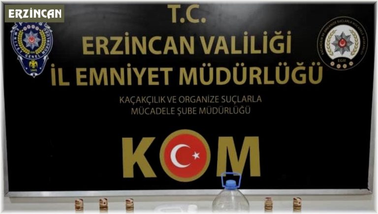 ERZİNCAN’DA SAHTE İÇKİ OPERASYONU