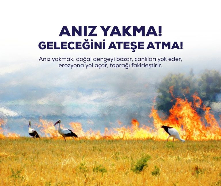 ERZİNCAN VALİLİĞİ ANIZ YANGINLARININ ÖNLENMESİ İLE İLGİLİ GENELGE YAYINLADI