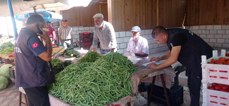 TERCAN ZABITA’DAN, PAZAR YERLERİNDE YOĞUN DENETİM
