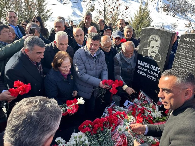 TUNCELİ’NİN YAĞIZ DELİ KANLISI KAMER GENÇ MEZARI BAŞINDA ANILDI