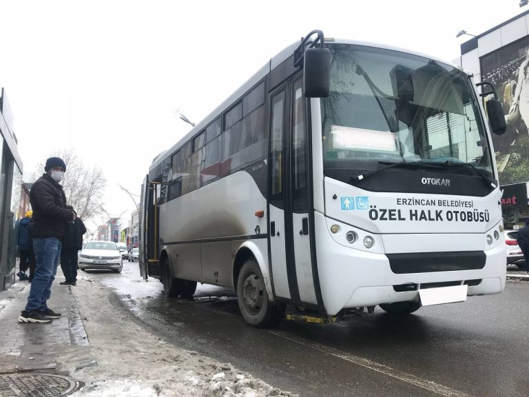 ERZİNCAN’DA BİR ZAMDA TOPLU TAŞIMAYA GELDİ